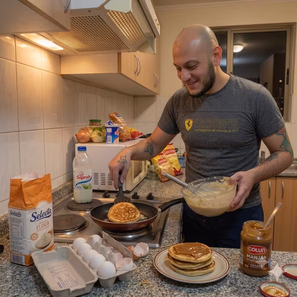 Haciendo panqueques